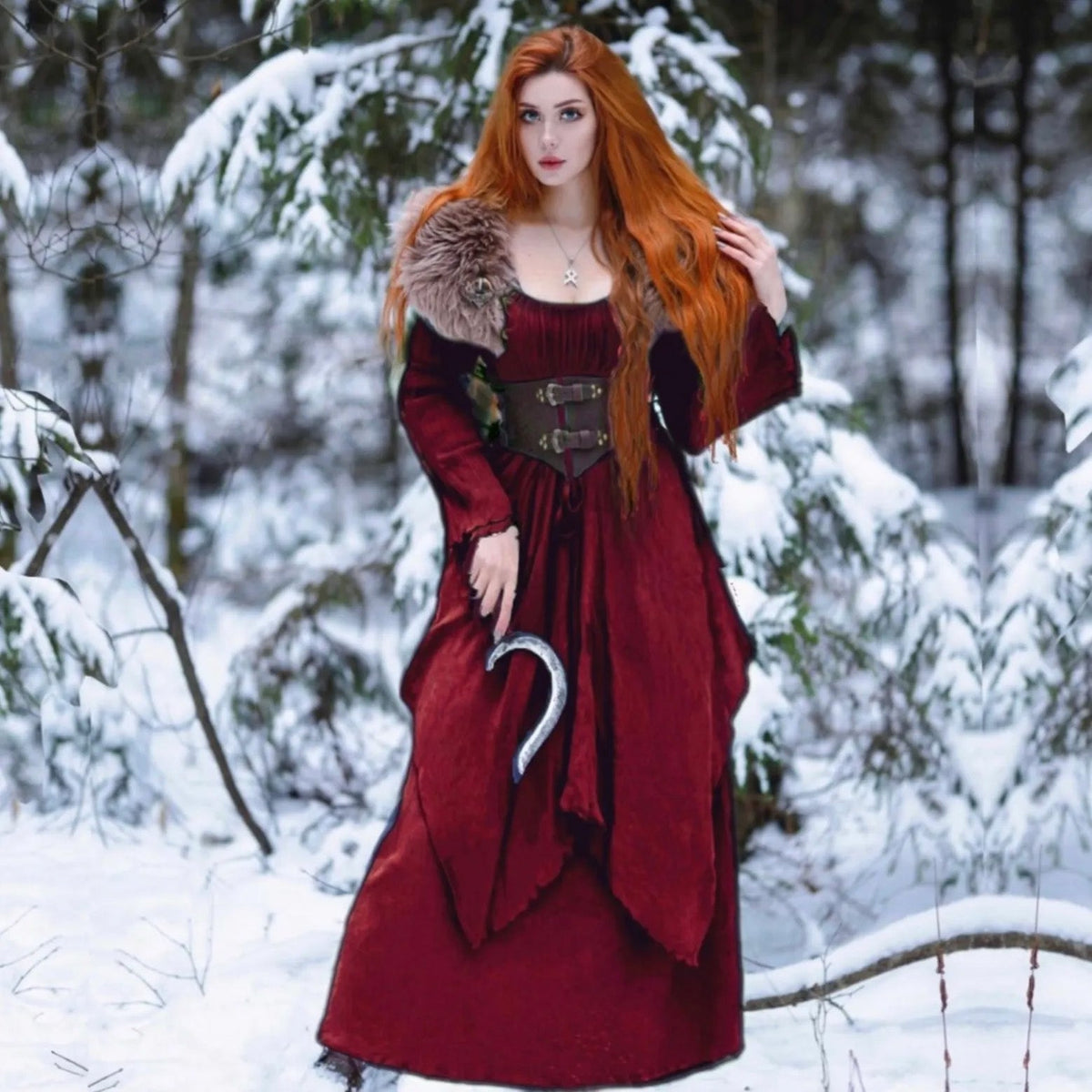 Kimber Long Sleeved Layered Renaissance Boho Dress