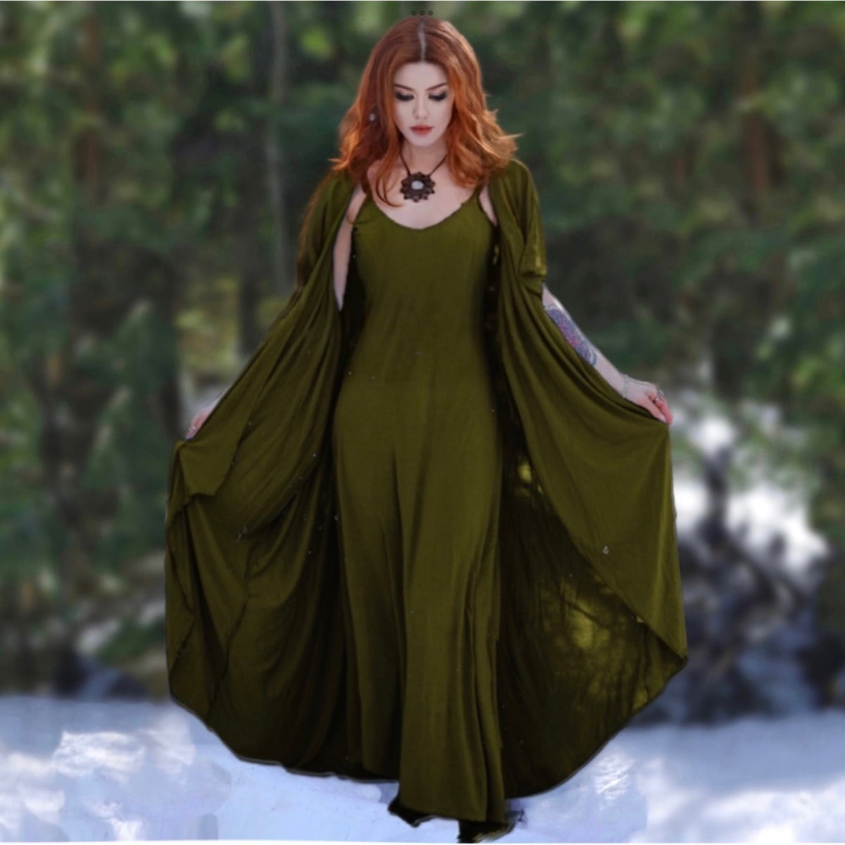 Monroe Jersey Stretch Asymmetrical Dress and Jacket Outfit