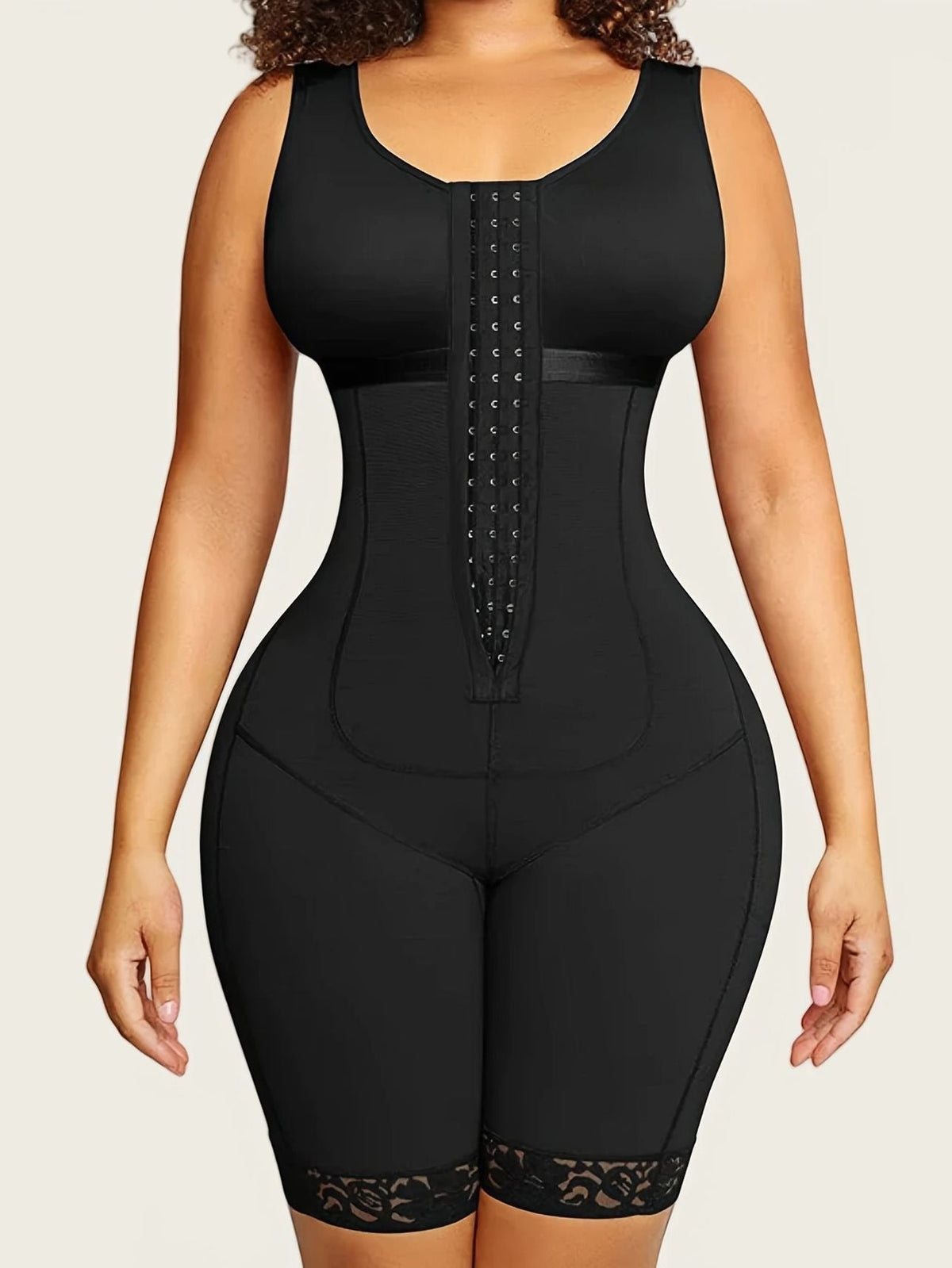 Lace U Collar Push Up Design Corset Shapewear