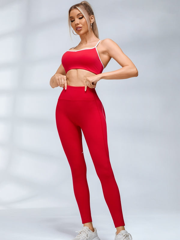 Big Heart Shape Cross Back Tracksuit