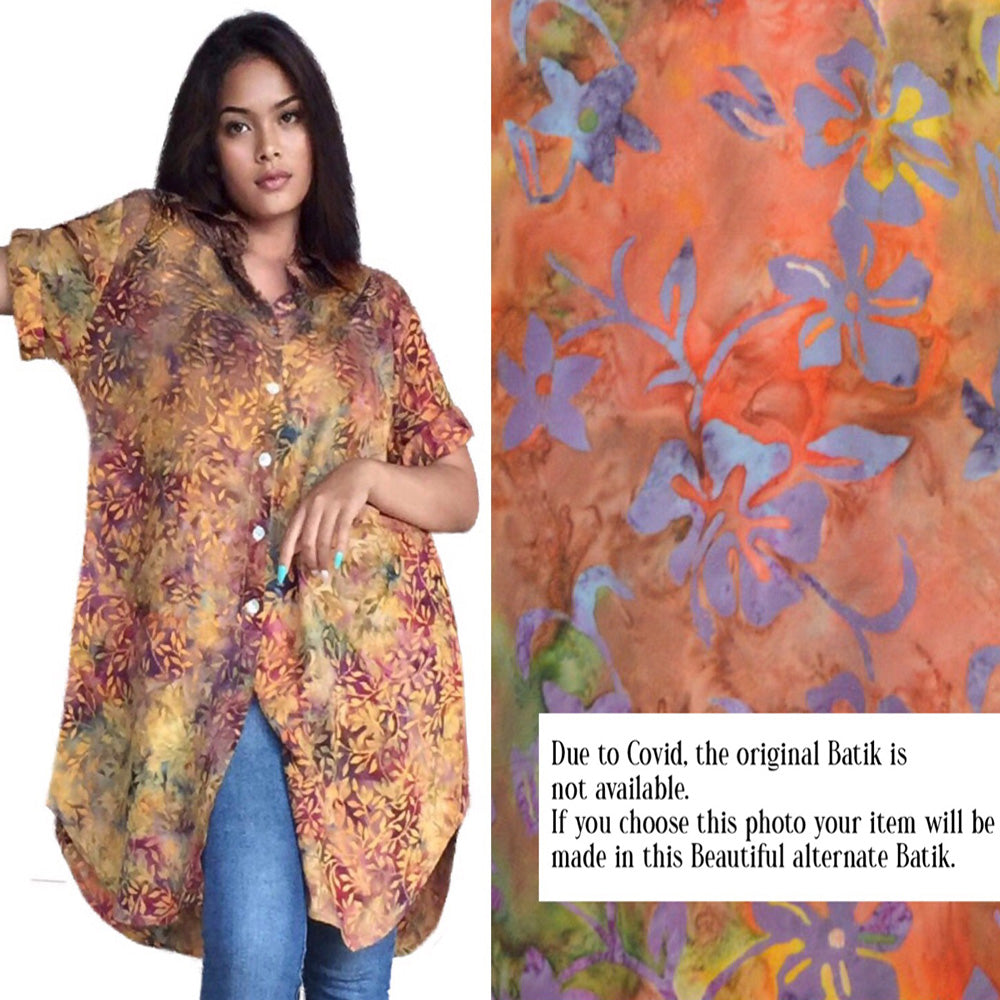 Harley Batik Shirt Long Cut Blouse