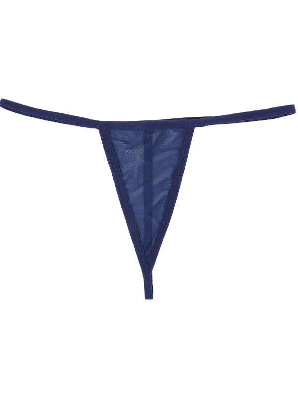 Lace Print T-back Panties