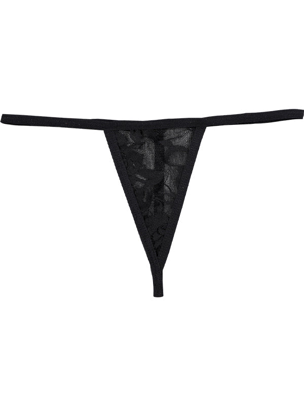 Lace Print T-back Panties