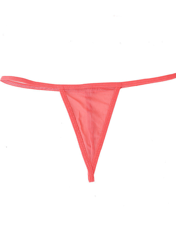 Lace Print T-back Panties