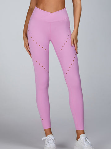 Cutout V Shape Waist Leggings