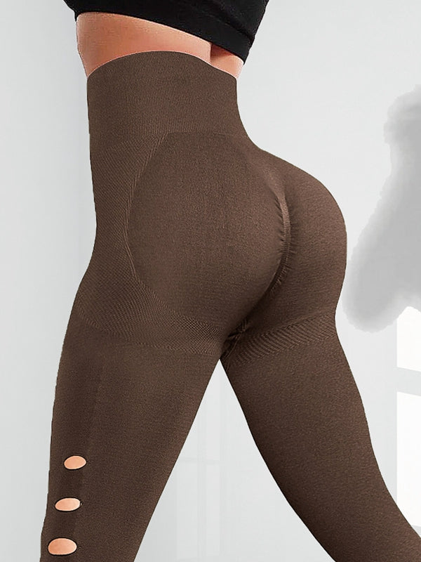 Hollow Out High-waisted Seamless Leggings