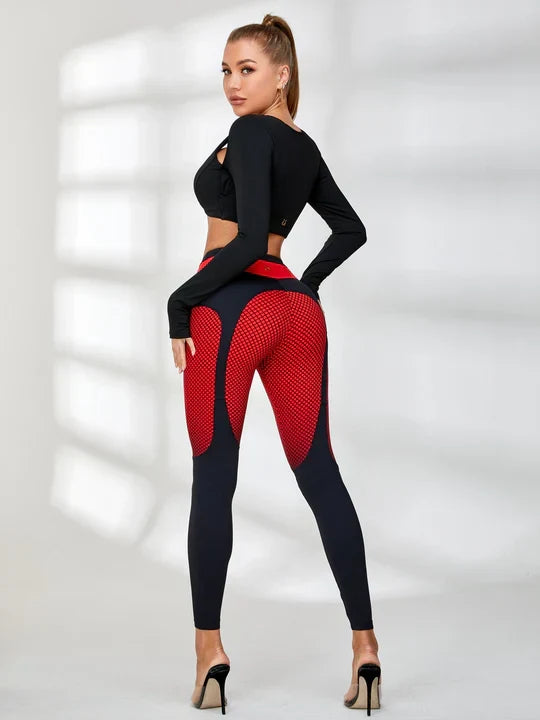Pop Style Contrast Color Leggings