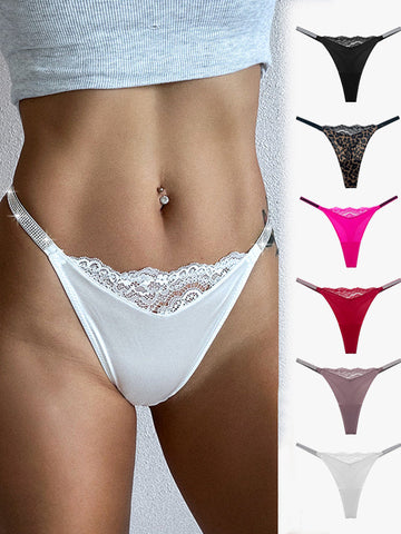 Glossy Diamond Lace Panties