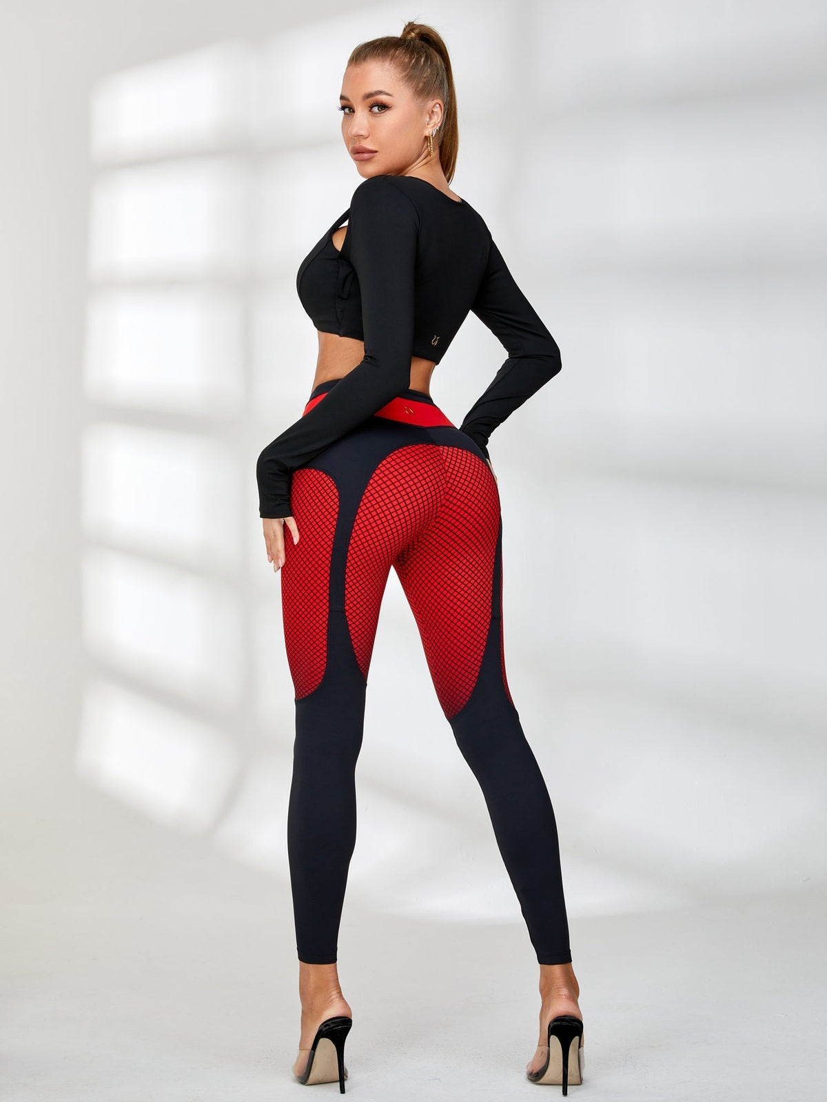 Pop Style Contrast Color Leggings