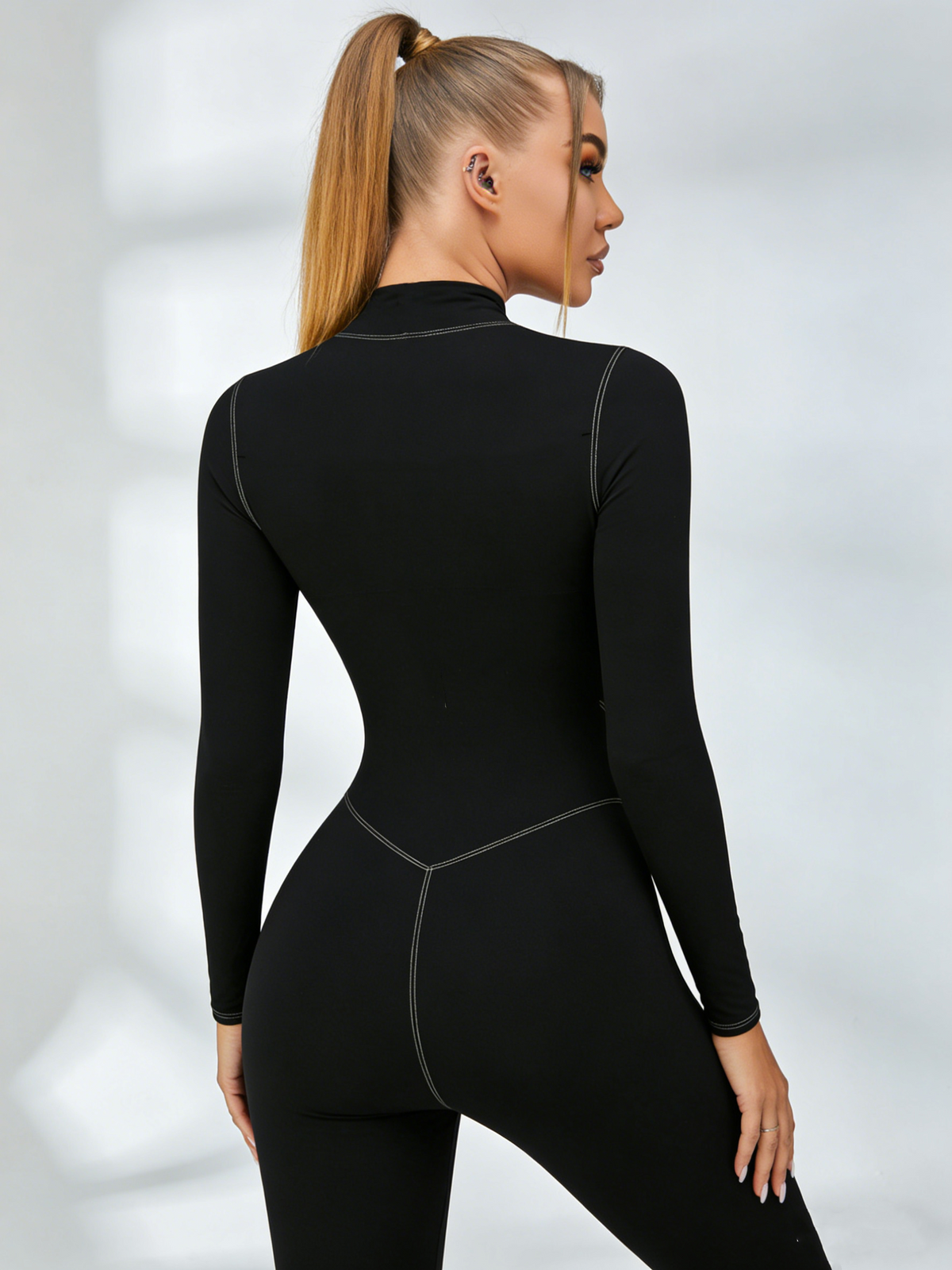 Corset Zipper Short Romper