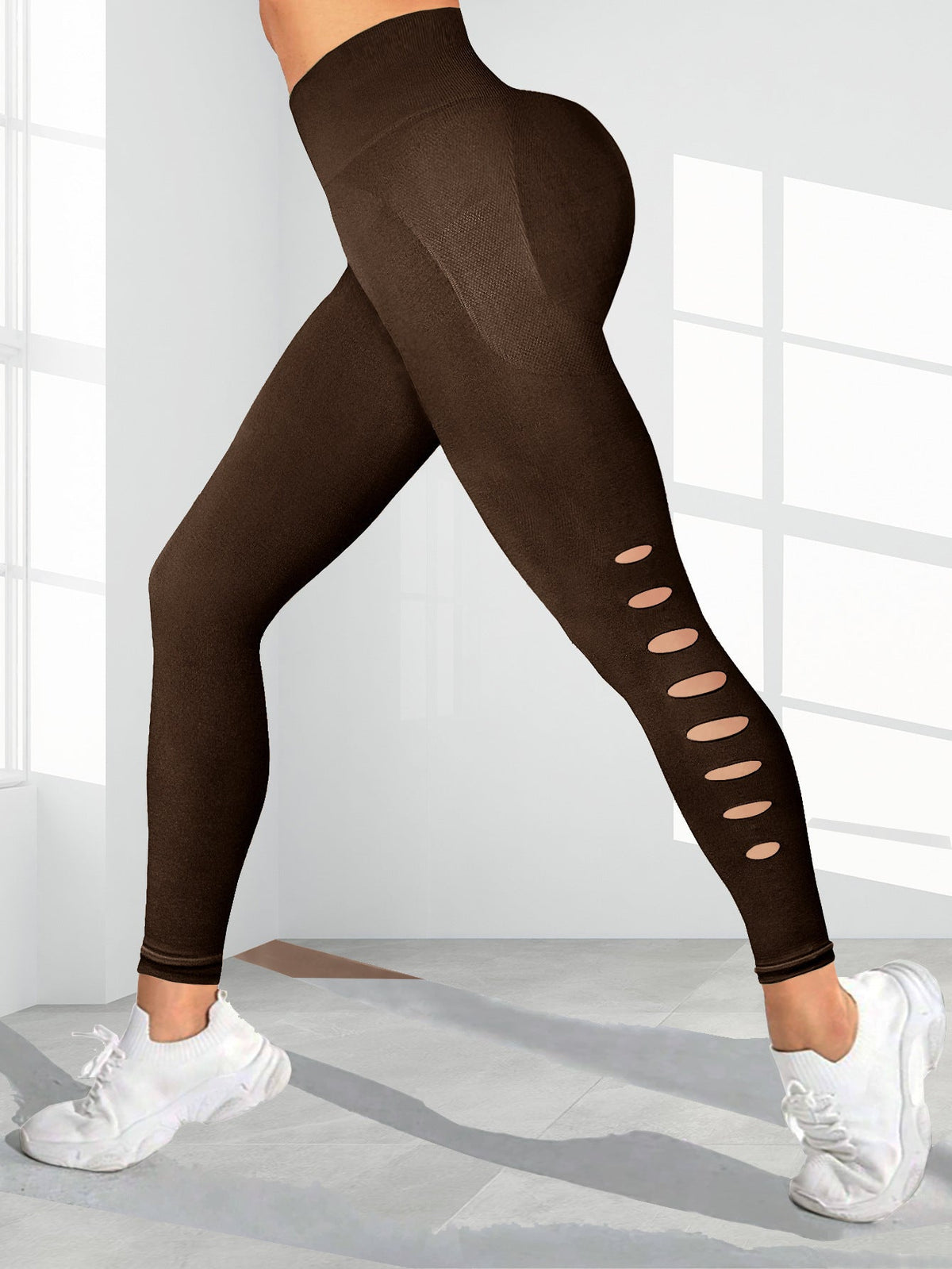 Hollow Out High-waisted Seamless Leggings