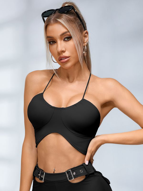 Button Cutout Cargo Style Flare Design Leggings