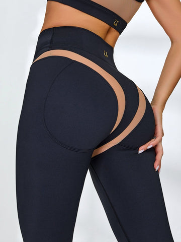 Super Sexy Unique Mesh Hip-lift Leggings