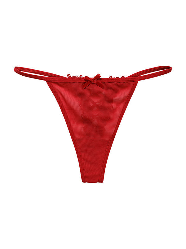 Hollow Out Lace-up Panties