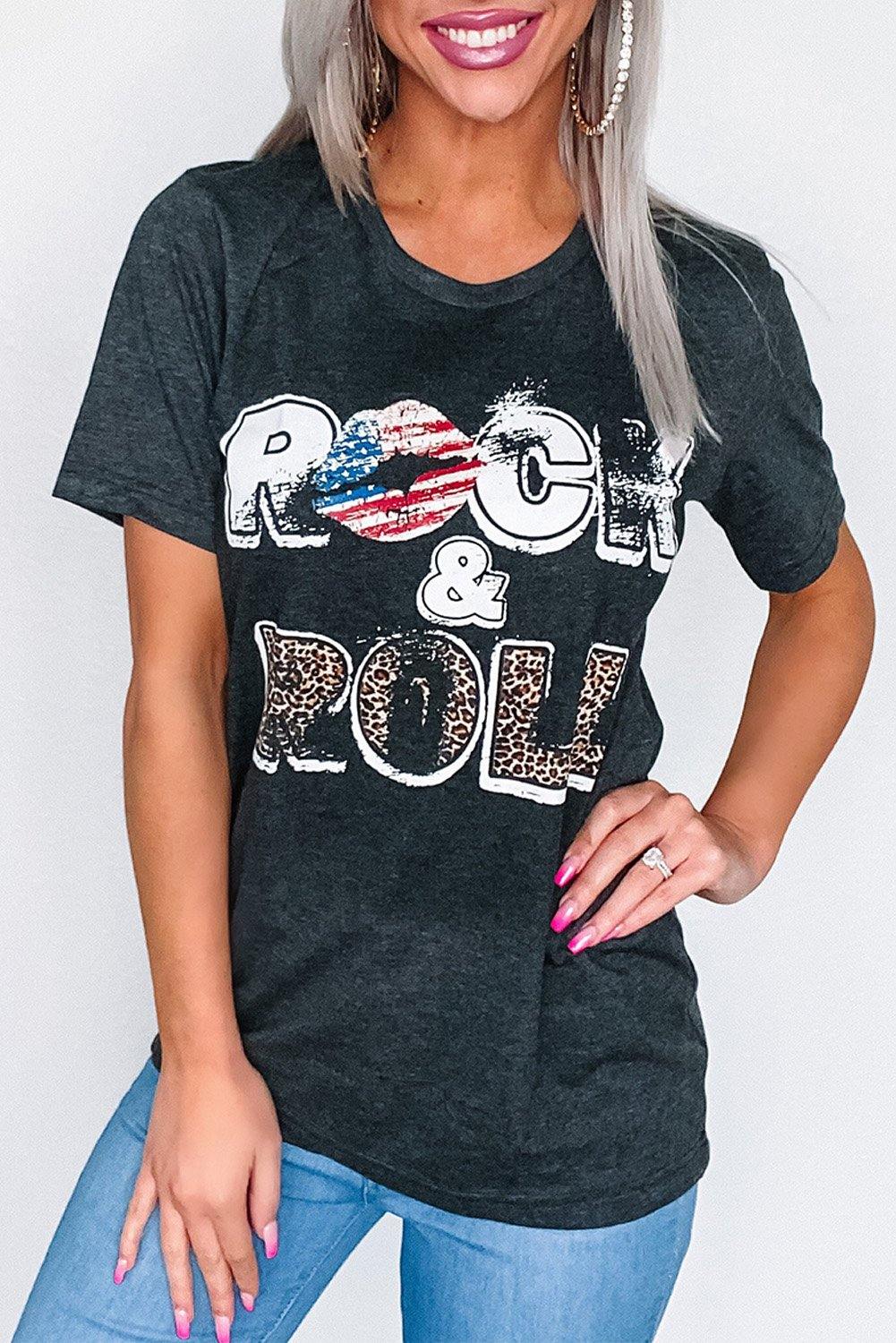 Zoey Rock Grey White Tee
