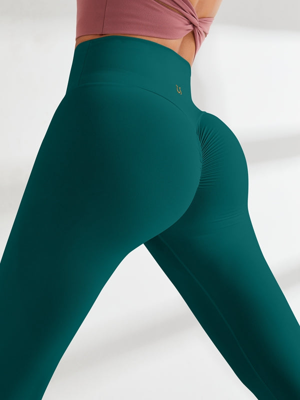 High-waisted Hair-grinding Nude Yoga Leggings