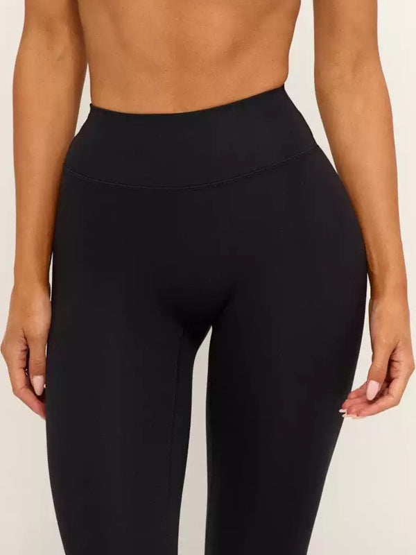 High-rise Solid Color Quick Dry Leggings