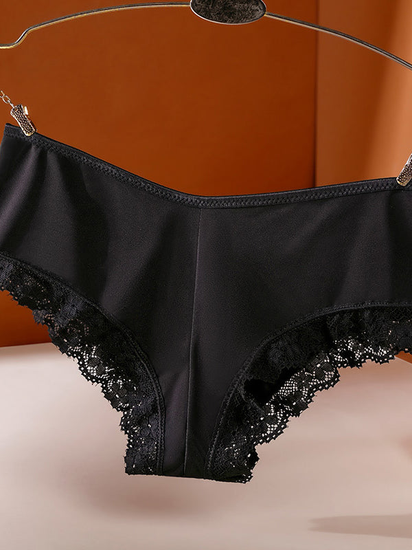 Hollow Out Silk T-back Panties