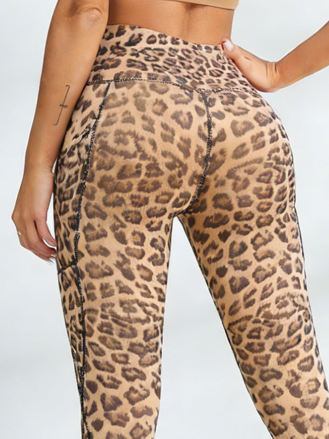 Leopard Print Pocket Leggings