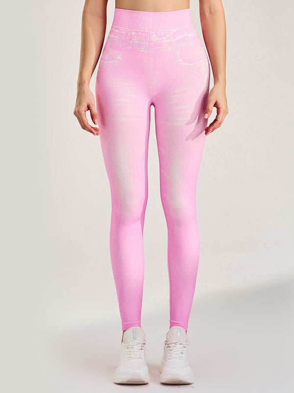 Denim Hip-lift High-waisted Leggings