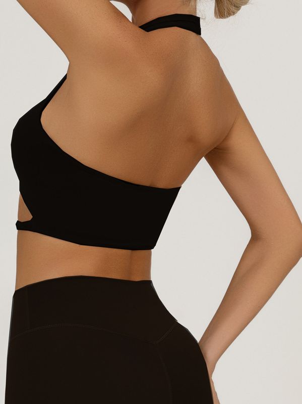 Hollow out Twist Backless Sports Bras
