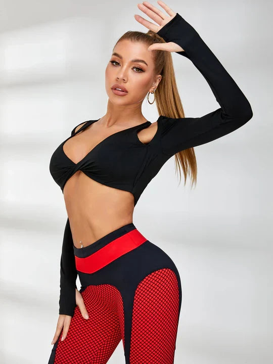 Pop Style Contrast Color Leggings