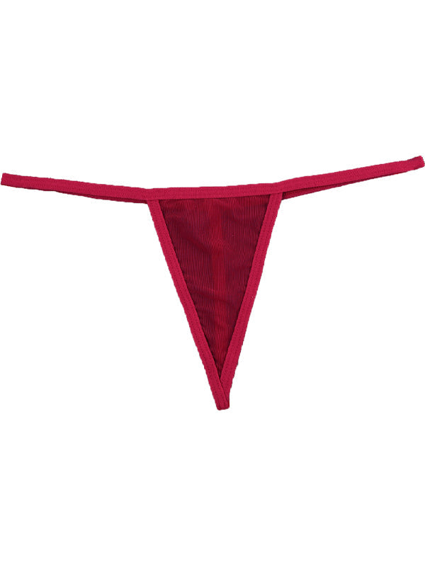 Lace Print T-back Panties