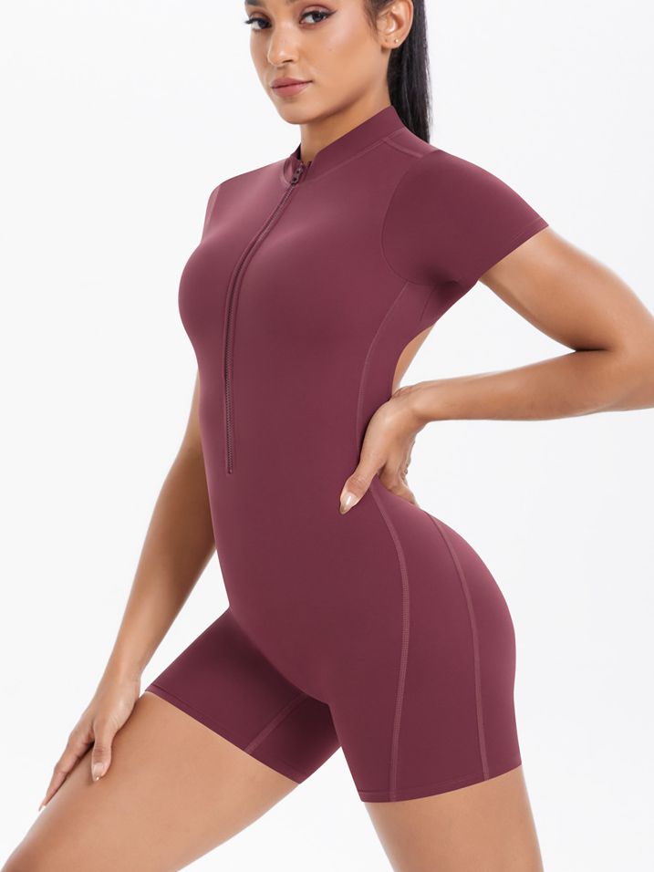 Hollow Out Backless Scrunch Bum Push Up Design Romper