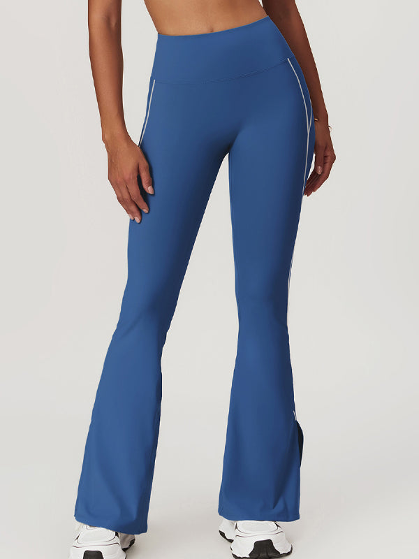 Flare Hip-lift High-waisted Split Pants