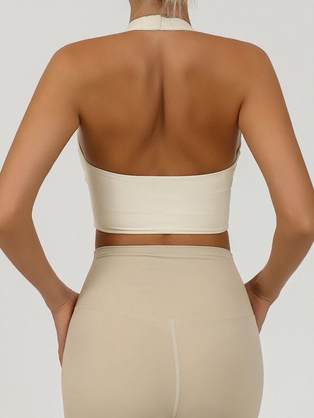 Hollow out Twist Backless Sports Bras