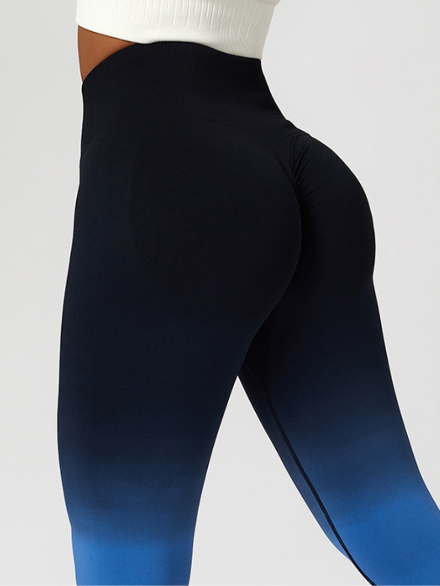 Fantasy Apple Plump Ombre Scrunch Bum Seamless Leggings