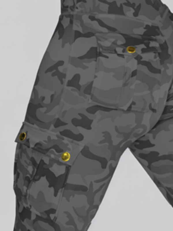 Camouflage Pocket Elastic Tight Leggings