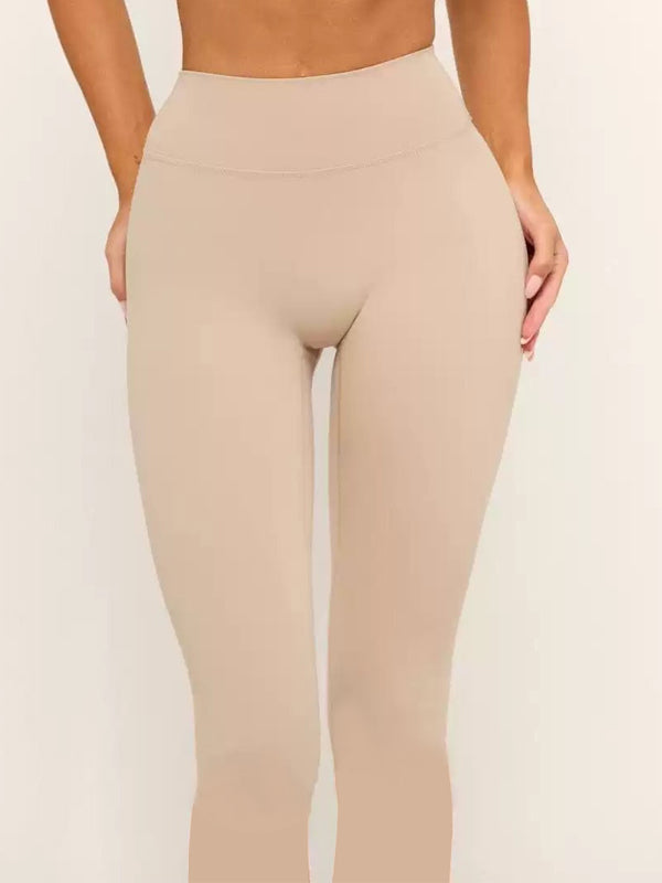 High-rise Solid Color Quick Dry Leggings