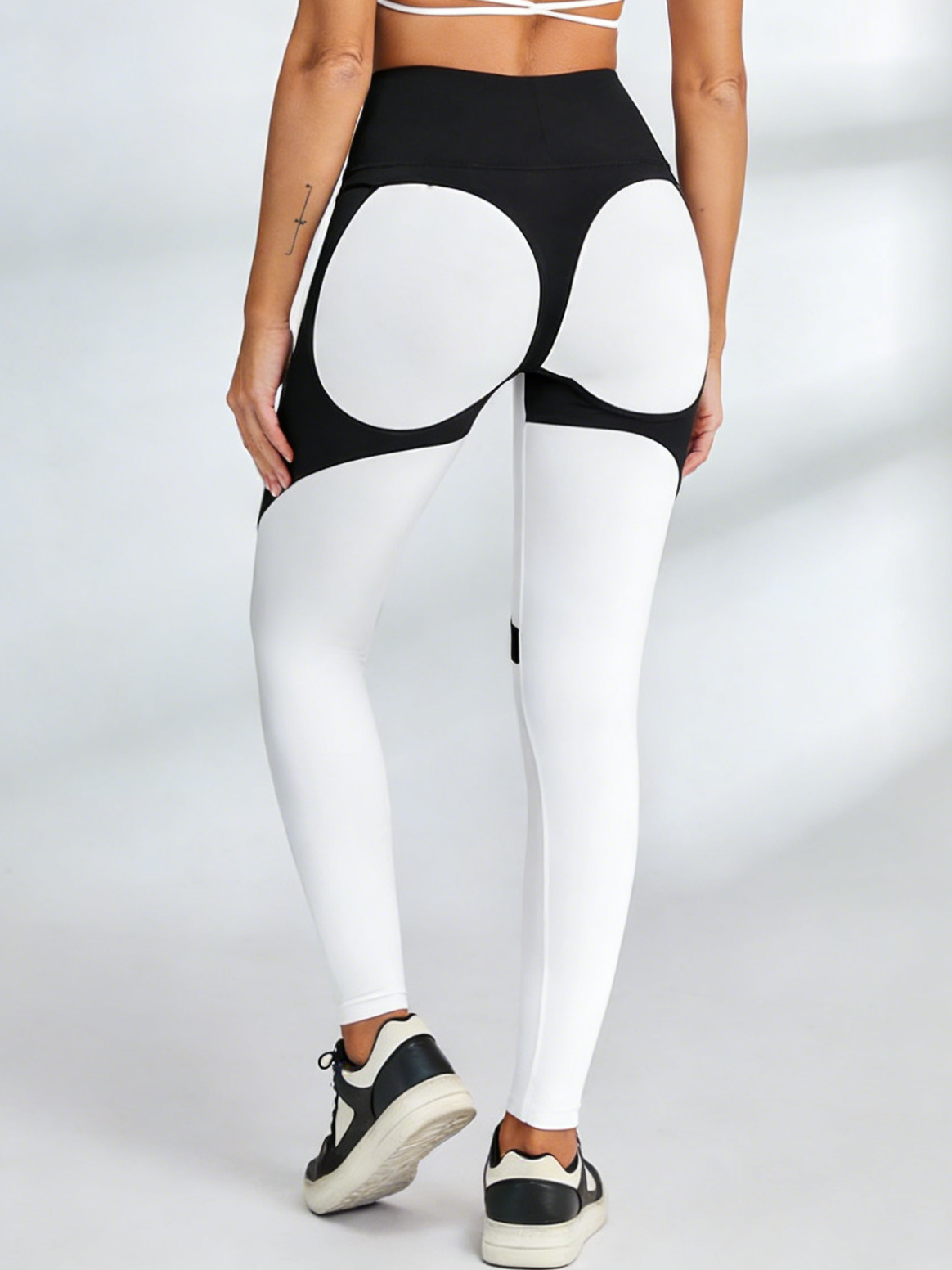Contrast Color Push Up Yoga Leggings