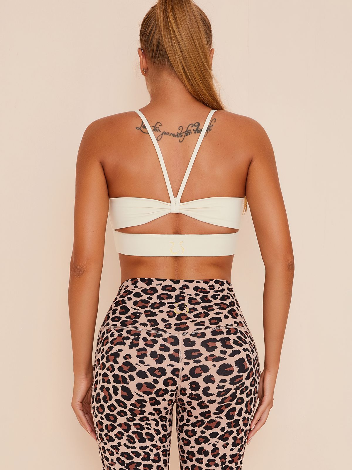 Gathered Beauty Back Solid Color Bras
