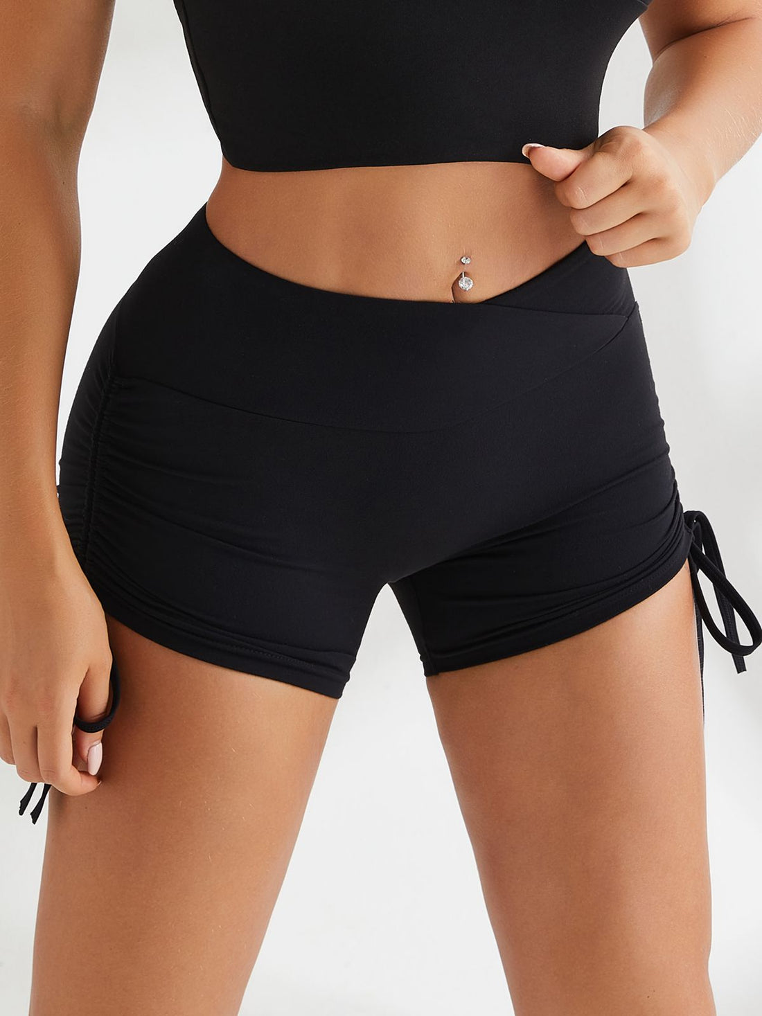 High Waist Spandex Gym Booty Shorts