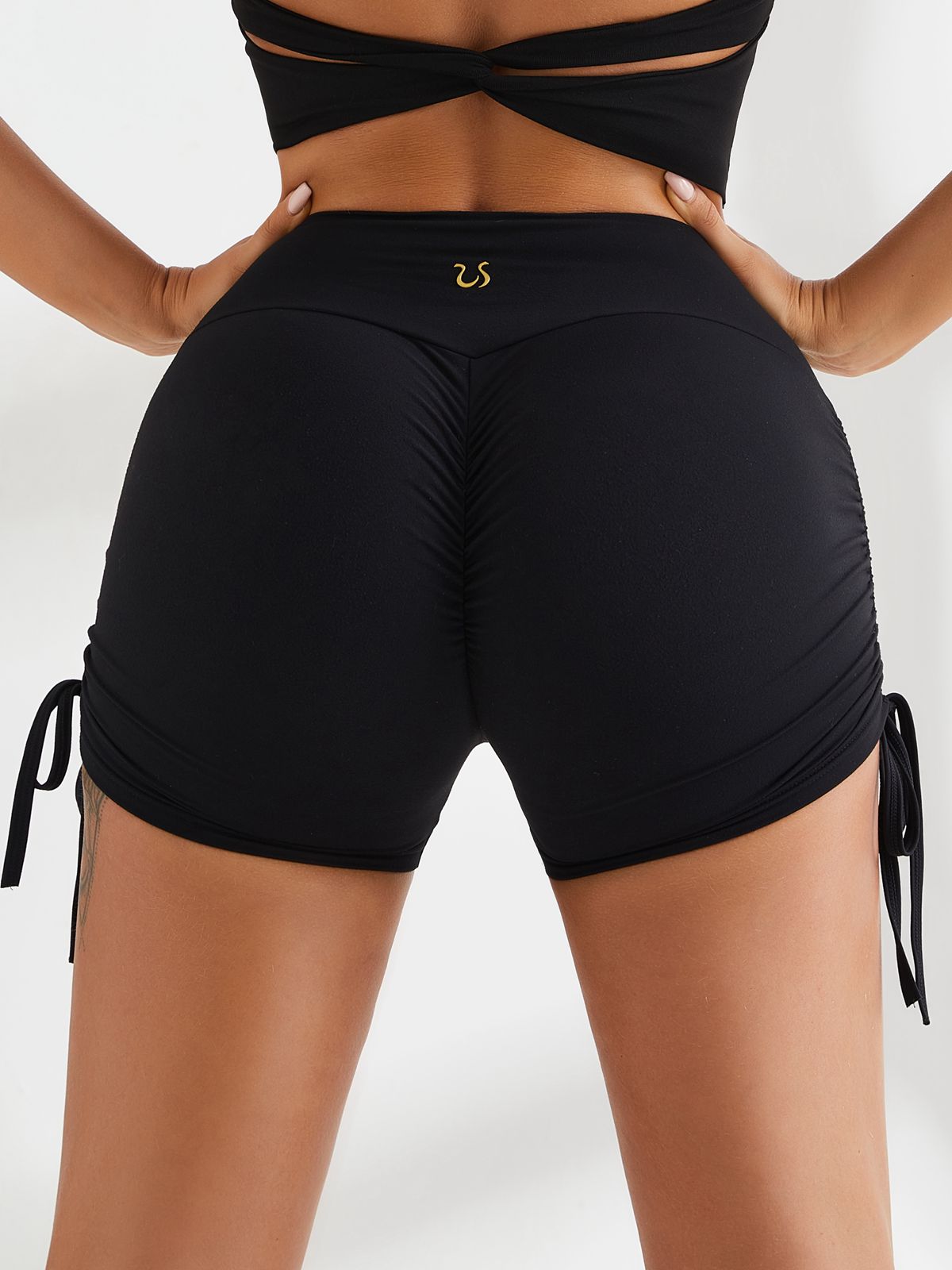 High Waist Spandex Gym Booty Shorts