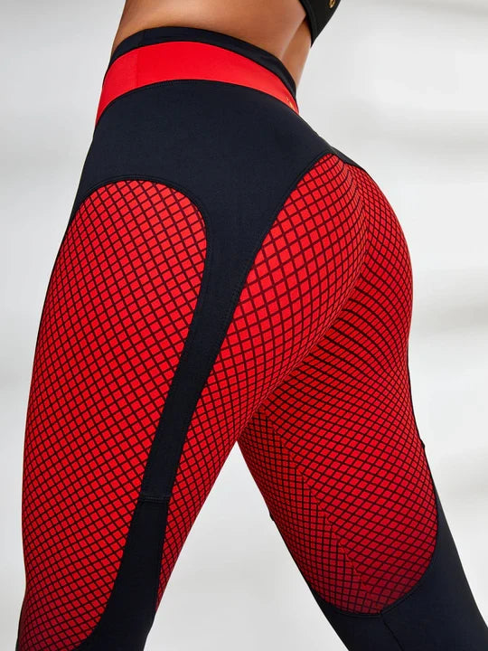 Pop Style Contrast Color Leggings