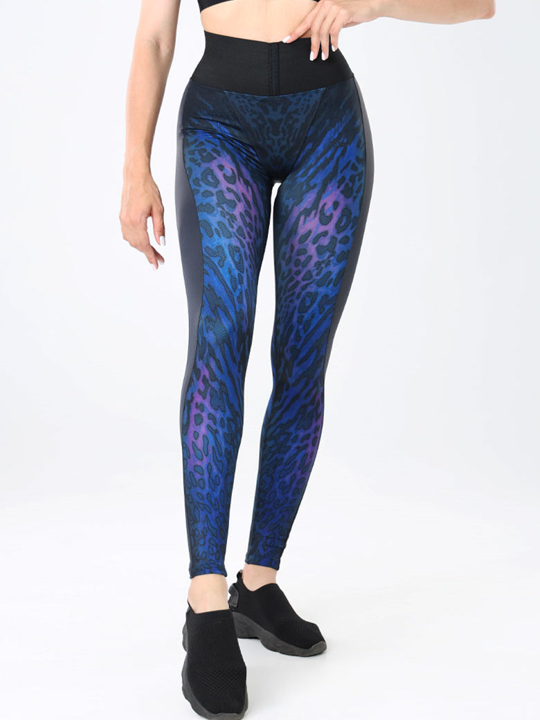 Leopard Print Fly-Eye Hip-lift Leggings