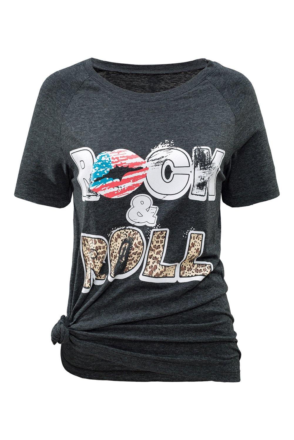 Zoey Rock Grey White Tee