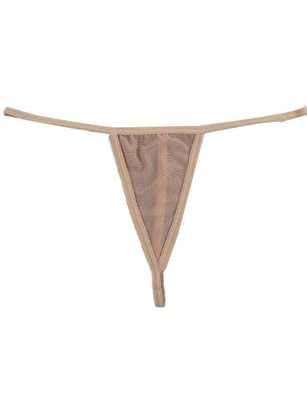 Lace Print T-back Panties