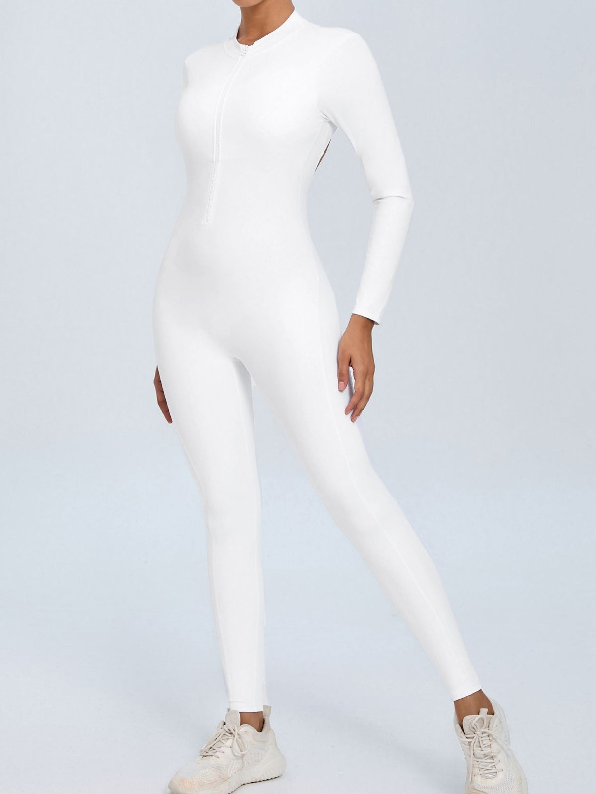 Backless Zipper Hollow Out Scrunch Bum Jumpsuit