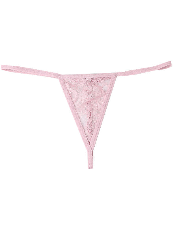 Lace Print T-back Panties