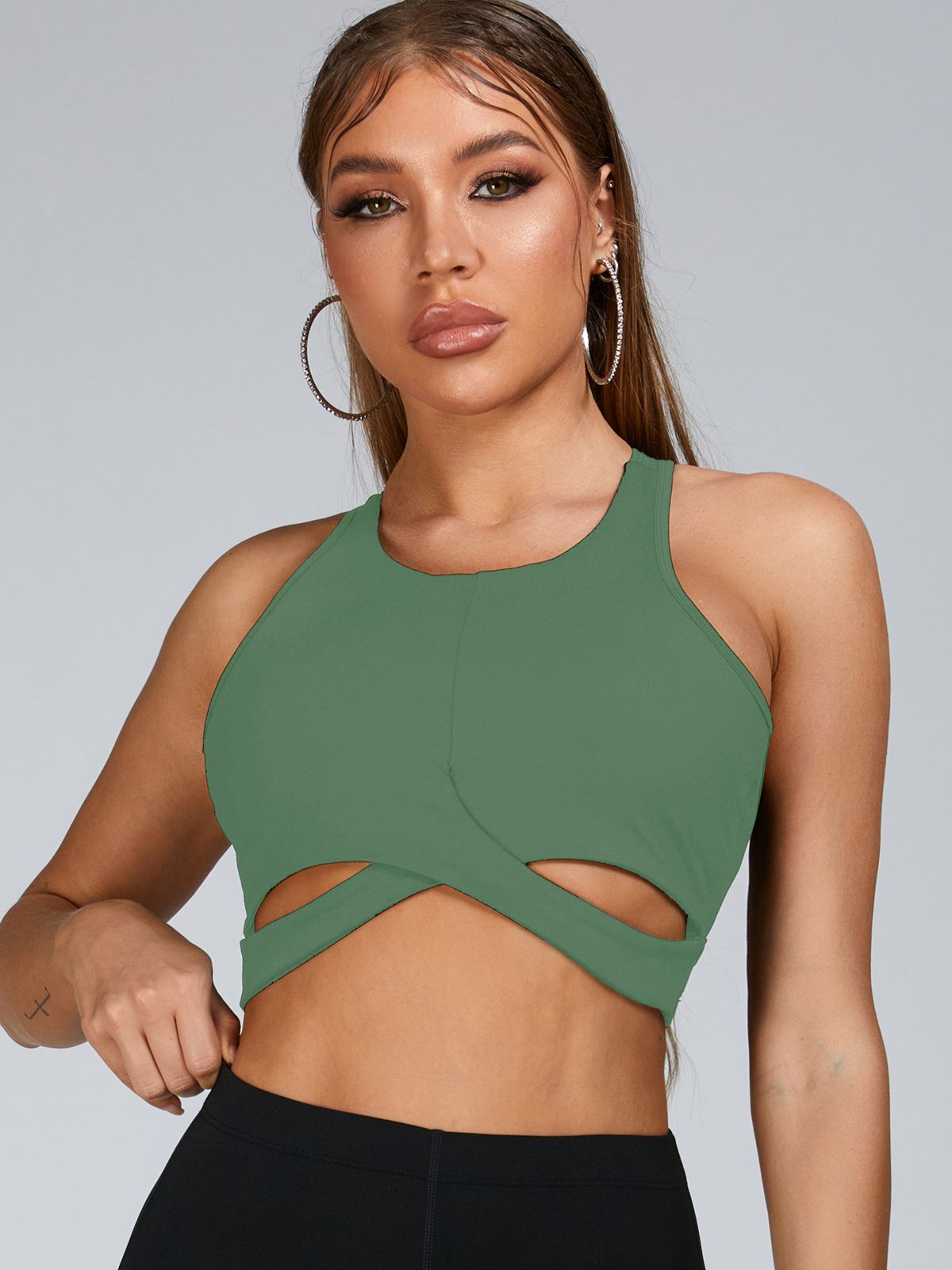 Cutout Backless Sports Bras