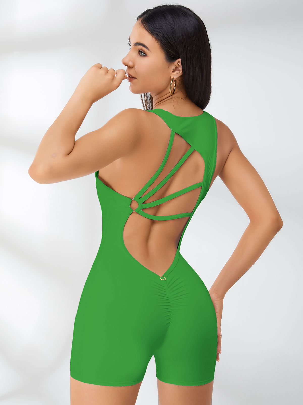 Hollow Out Beauty Back Romper