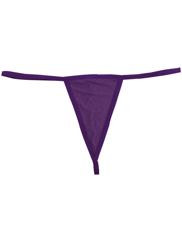 Lace Print T-back Panties