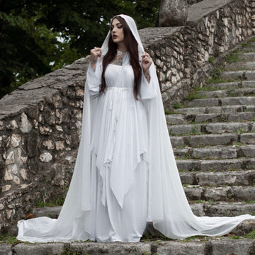 Emberlynn Medieval Renaissance Fantasy Hooded Cloak