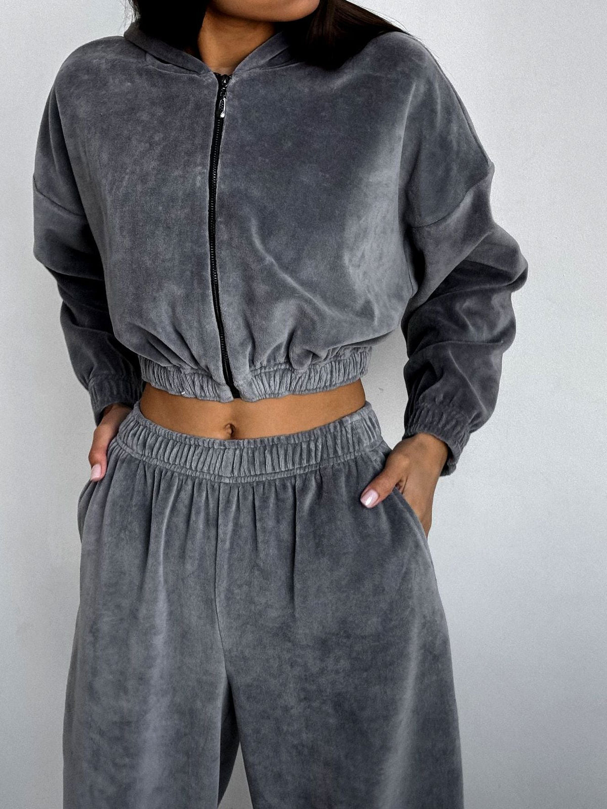 Coral Fleece Casual with Hat Tracksuit