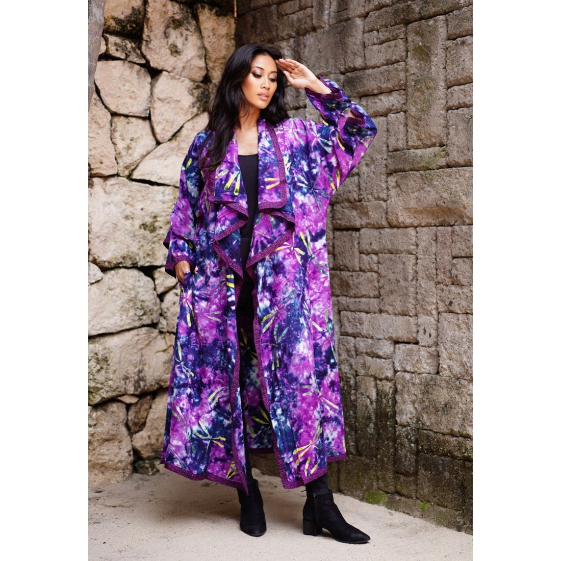 Yvonne Boho Jacket Duster Long Sleeve Cascade Bali Batik