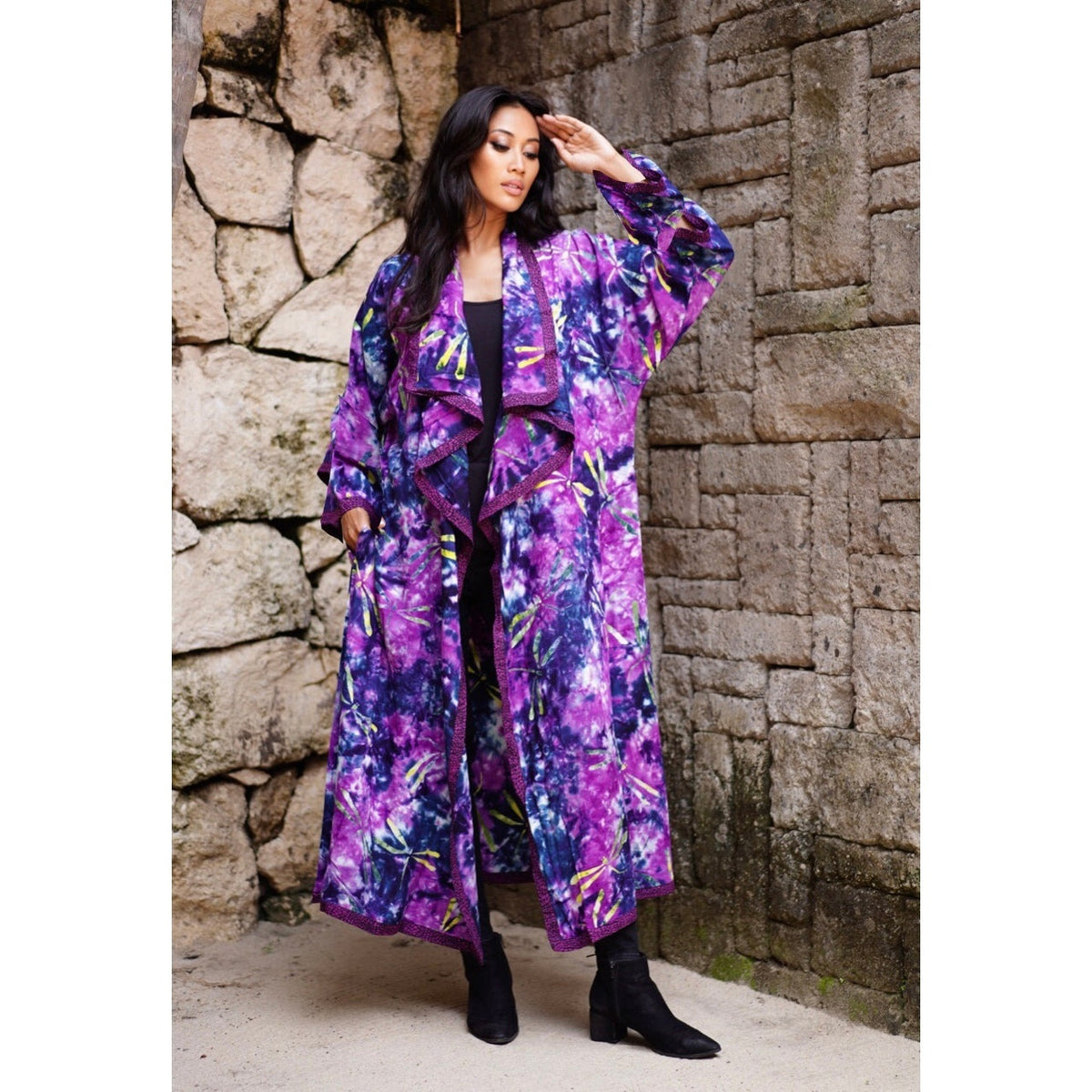 Yvonne Boho Jacket Duster Long Sleeve Cascade Bali Batik